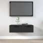 vidaXL Armario de pared madera de ingeniería negro 68x30x20 cm vidaXL Armario de pared madera de ingeniería negro 68x30x20 cm