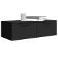 vidaXL Armario de pared madera de ingeniería negro 68x30x20 cm vidaXL Armario de pared madera de ingeniería negro 68x30x20 cm