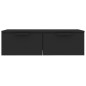 vidaXL Armario de pared madera de ingeniería negro 68x30x20 cm vidaXL Armario de pared madera de ingeniería negro 68x30x20 cm