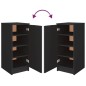 vidaXL Zapatero madera de ingeniería negro 30x35x70 cm vidaXL Zapatero madera de ingeniería negro 30x35x70 cm