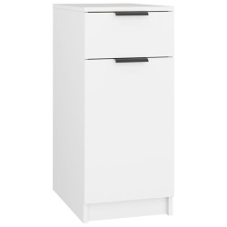 vidaXL Armario de escritorio madera contrachapada blanco 33,5x50x75 cm
