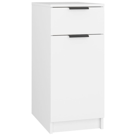 vidaXL Armario de escritorio madera contrachapada blanco 33,5x50x75 cm