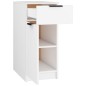 vidaXL Armario de escritorio madera contrachapada blanco 33,5x50x75 cm vidaXL Armario de escritorio madera contrachapada blanco 33,5x50x75 cm