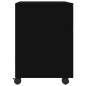 vidaXL Archivador con ruedas madera contrachapada negro 45x38x54 cm vidaXL Archivador con ruedas madera contrachapada negro 45x38x54 cm