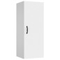 vidaXL Armario de pared madera contrachapada blanco 34,5x34x90 cm vidaXL Armario de pared madera contrachapada blanco 34,5x34x90 cm