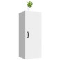 vidaXL Armario de pared madera contrachapada blanco 34,5x34x90 cm vidaXL Armario de pared madera contrachapada blanco 34,5x34x90 cm
