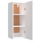 vidaXL Armario de pared madera contrachapada blanco 34,5x34x90 cm vidaXL Armario de pared madera contrachapada blanco 34,5x34x90 cm