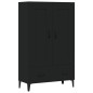 vidaXL Aparador de madera de ingeniería negro 70x31x115 cm vidaXL Aparador de madera de ingeniería negro 70x31x115 cm