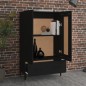 vidaXL Aparador de madera de ingeniería negro 70x31x115 cm vidaXL Aparador de madera de ingeniería negro 70x31x115 cm