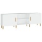 vidaXL Mueble para TV madera contrachapada blanco 150x30x50 cm