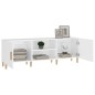 vidaXL Mueble para TV madera contrachapada blanco 150x30x50 cm