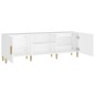 vidaXL Mueble para TV madera contrachapada blanco 150x30x50 cm