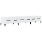 vidaXL Mueble de TV madera contrachapada blanco 150x34,5x30 cm vidaXL Mueble de TV madera contrachapada blanco 150x34,5x30 cm