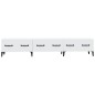 vidaXL Mueble de TV madera contrachapada blanco 150x34,5x30 cm vidaXL Mueble de TV madera contrachapada blanco 150x34,5x30 cm