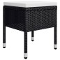 vidaXL Juego de comedor de jardín de 5 piezas negro vidaXL Juego de comedor de jardín de 5 piezas negro