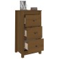 vidaXL Aparadores 2 uds madera maciza de pino marrón miel 40x35x80 cm vidaXL Aparadores 2 uds madera maciza de pino marrón miel 40x35x80 cm