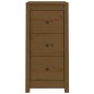 vidaXL Aparadores 2 uds madera maciza de pino marrón miel 40x35x80 cm vidaXL Aparadores 2 uds madera maciza de pino marrón miel 40x35x80 cm