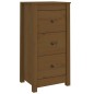 vidaXL Aparadores 2 uds madera maciza de pino marrón miel 40x35x80 cm vidaXL Aparadores 2 uds madera maciza de pino marrón miel 40x35x80 cm