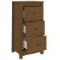 vidaXL Aparadores 2 uds madera maciza de pino marrón miel 40x35x80 cm vidaXL Aparadores 2 uds madera maciza de pino marrón miel 40x35x80 cm