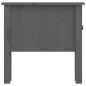 vidaXL Mesa auxiliar 2 uds madera maciza de pino gris 50x50x49 cm