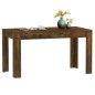 vidaXL Mesa comedor madera contrachapada roble ahumado 140x74,5x76 cm vidaXL Mesa comedor madera contrachapada roble ahumado 140x74,5x76 cm
