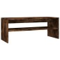 vidaXL Mesa de centro madera contrachapada roble ahumado 100x40x40 cm vidaXL Mesa de centro madera contrachapada roble ahumado 100x40x40 cm