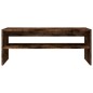 vidaXL Mesa de centro madera contrachapada roble ahumado 100x40x40 cm vidaXL Mesa de centro madera contrachapada roble ahumado 100x40x40 cm
