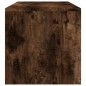 vidaXL Mesa de centro madera contrachapada roble ahumado 100x40x40 cm vidaXL Mesa de centro madera contrachapada roble ahumado 100x40x40 cm