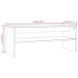 vidaXL Mesa de centro madera contrachapada roble ahumado 100x40x40 cm vidaXL Mesa de centro madera contrachapada roble ahumado 100x40x40 cm