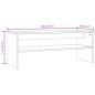 vidaXL Mesa de centro madera contrachapada roble marrón 100x40x40 cm vidaXL Mesa de centro madera contrachapada roble marrón 100x40x40 cm