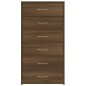 vidaXL Aparador con 6 cajones contrachapado roble marrón 50x34x96 cm vidaXL Aparador con 6 cajones contrachapado roble marrón 50x34x96 cm