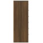 vidaXL Aparador con 6 cajones contrachapado roble marrón 50x34x96 cm vidaXL Aparador con 6 cajones contrachapado roble marrón 50x34x96 cm