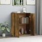 vidaXL Aparador madera contrachapada color roble ahumado 60x30x75 cm vidaXL Aparador madera contrachapada color roble ahumado 60x30x75 cm