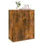 vidaXL Aparador madera contrachapada color roble ahumado 60x30x75 cm vidaXL Aparador madera contrachapada color roble ahumado 60x30x75 cm