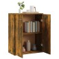 vidaXL Aparador madera contrachapada color roble ahumado 60x30x75 cm vidaXL Aparador madera contrachapada color roble ahumado 60x30x75 cm