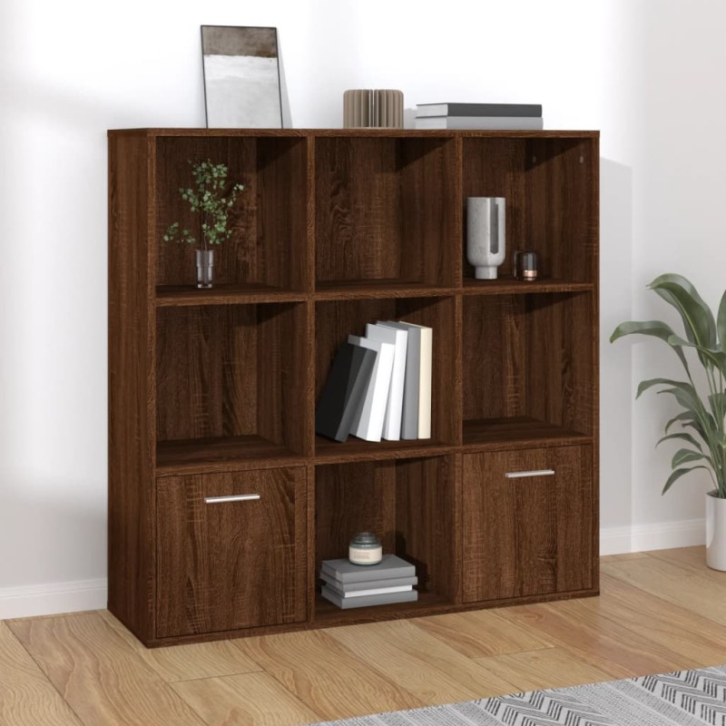 vidaXL Estantería color marrón roble 98x30x98 cm vidaXL Estantería color marrón roble 98x30x98 cm