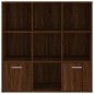 vidaXL Estantería color marrón roble 98x30x98 cm vidaXL Estantería color marrón roble 98x30x98 cm