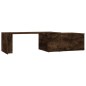 vidaXL Mesa de centro madera contrachapada roble ahumado 150x50x35 cm vidaXL Mesa de centro madera contrachapada roble ahumado 150x50x35 cm