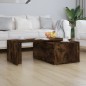 vidaXL Mesa de centro madera contrachapada roble ahumado 150x50x35 cm vidaXL Mesa de centro madera contrachapada roble ahumado 150x50x35 cm