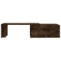 vidaXL Mesa de centro madera contrachapada roble ahumado 150x50x35 cm vidaXL Mesa de centro madera contrachapada roble ahumado 150x50x35 cm