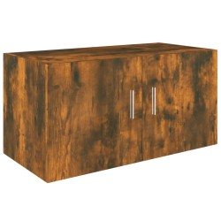 vidaXL Armario de pared madera contrachapada roble ahumado 80x39x40 cm