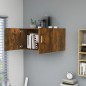 vidaXL Armario de pared madera contrachapada roble ahumado 80x39x40 cm