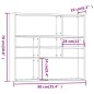 vidaXL Estantería de pared contrachapada roble ahumado 90x16x78 cm vidaXL Estantería de pared contrachapada roble ahumado 90x16x78 cm