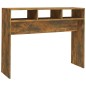 vidaXL Mesa consola madera contrachapada roble ahumado 105x30x80 cm vidaXL Mesa consola madera contrachapada roble ahumado 105x30x80 cm