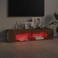 vidaXL Mueble de TV con luces LED marrón roble 135x39x30 cm vidaXL Mueble de TV con luces LED marrón roble 135x39x30 cm