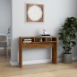 vidaXL Mesa consola madera contrachapada roble ahumado 105x30x80 cm vidaXL Mesa consola madera contrachapada roble ahumado 105x30x80 cm