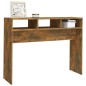 vidaXL Mesa consola madera contrachapada roble ahumado 105x30x80 cm vidaXL Mesa consola madera contrachapada roble ahumado 105x30x80 cm