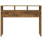 vidaXL Mesa consola madera contrachapada roble ahumado 105x30x80 cm vidaXL Mesa consola madera contrachapada roble ahumado 105x30x80 cm