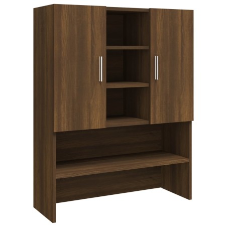 vidaXL Armario para lavadora color roble marrón 70,5x25,5x90 cm