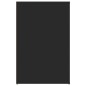 vidaXL Escritorio de madera contrachapada negro 100x49x75 cm